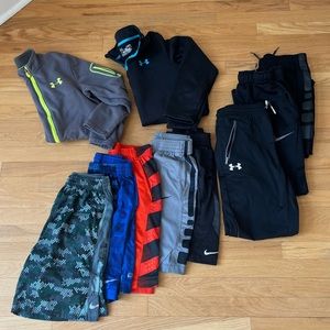 Boys size Large Athletic wear bundle.  Nike and Under Armor